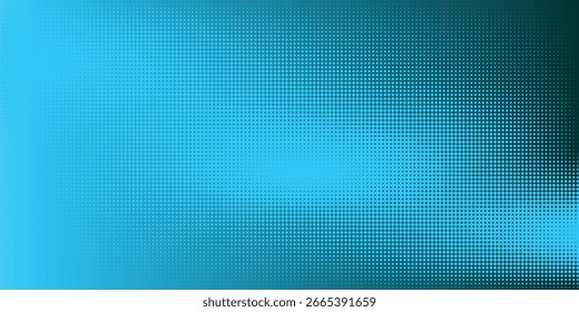 Abstract Gradient Halftone Pattern Background in Vibrant Blue Shades