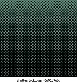 Abstract gradient halftone pattern background design from grey varying sized circles on black - vector graphic