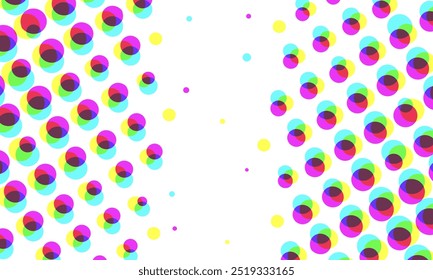 Abstract Gradient Halftone Pattern Vignette Edges Transparent Texture Image Filter Overlay Effect Vector PNG