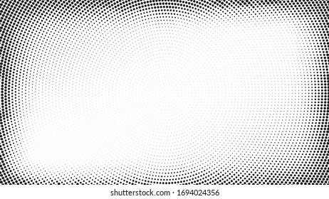 fondo de diseño de puntos radiales de medio tono de degradado abstracto. ilustración vectorial