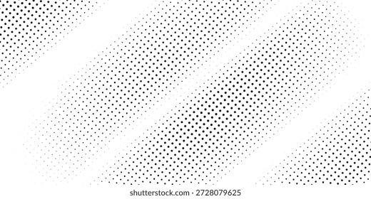 Patrón texturizado punteado de onda de semitono de gradiente Abstractas. Fondo de arte pop cómico retro con diseño de puntos de medio tono. Fondo de Antiguas para texto de superhéroe cómico, burbuja de discurso, mensaje. Ilustración de Vector