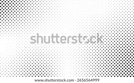 Abstract gradient halftone wave dotted textured pattern. Retro comic pop art backdrop with halftone dots design. Vintage backdrop for comic superhero text, speech bubble, message. Vector ilustration