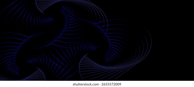 Abstract Gradient Heart Design with Radiating Lines on Dark Background. modern trendy design, website