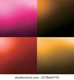 abstract gradient hexagon mosaic texture pattern cover background