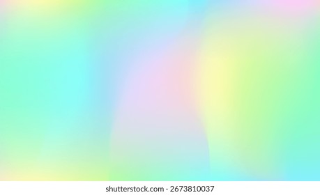 Abstrakter Farbverlauf. Hologramm-Hintergrund. Neon Geometric Broschüre. Weichfolie. Krawatte Farbstoff glänzender Hintergrund. Fantasy Mesh. Pop Glitch. Irisierende Textur. Grüner abstrakter Farbverlauf
