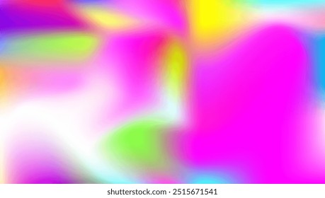 Gradiente abstrato. Textura Do Holograma. "Girlie Foil". Textura holográfica. Fundo suave violeta. Plano de Fundo da Holografia Pop. Cartão Kawaii. Efeito de desfoque. Gradiente abstrato azul