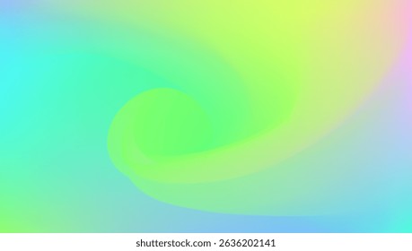 Abstract Gradient. Hologram Texture. Shiny Mesh. Psychedelic Soft Background. Blur Holography Illustration. Hipster Card. Holographic Texture. Pop Image. Green Abstract Gradient
