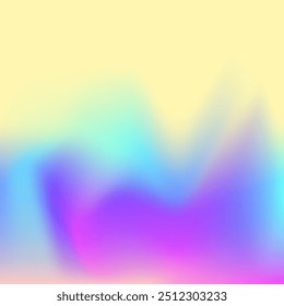 Abstract Gradient. Holographic Background. Liquid Mesh. Plastic Paper. Soft Geometric Invitation. Metal Poster. Blue Retro Texture. Pearlescent Background. Violet Abstract Gradient