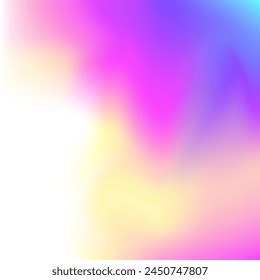 Abstract Gradient. Holographic Texture. Purple Retro Texture. Blur Shapes. Neon Spectrum Backdrop. Iridescent Background. Pastel Fluid. Fashion Light. Violet Abstract Gradient