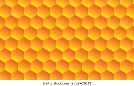 abstract gradient honeycomb pattern art can be used background.