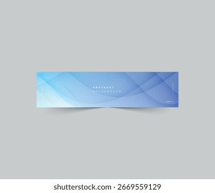 Abstract gradient horizontal corporate linkedin banner template