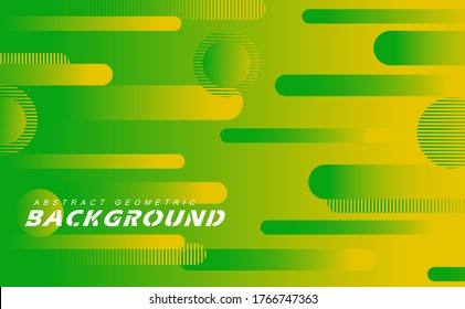 Resumen Gradiente Formas de rayas horizontales en segundo plano con color verde vibrante para la página de aterrizaje web y fondo de escritorio.