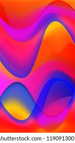 Abstract gradient hot tone color.