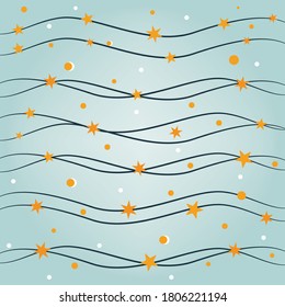 Abstract gradient illustration with circles, stars, Trendy designs for wallpapers, fabric makers.