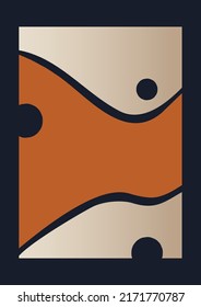 Ilustración de gradiente abstracto con formas geométricas.
