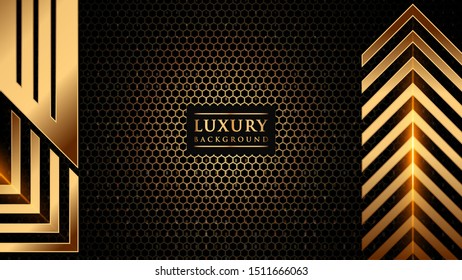 Abstract Gradient industrial background gold color