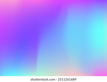 Gradiente abstrato. Fundo Iridescente. Pop Formas. Textura de Neon Violeta. Folheto minimalista suave. Capa Digital. Fundo holográfico. Fluido gráfico. Gradiente abstrato roxo