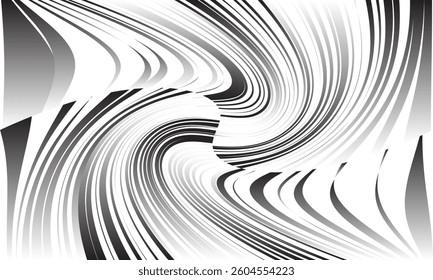 abstract gradient irregular tweak twist line pattern art suitable for background.