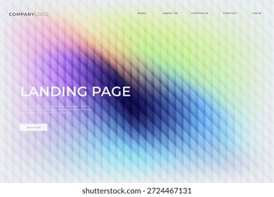 Abstract Gradient Landing Page Template