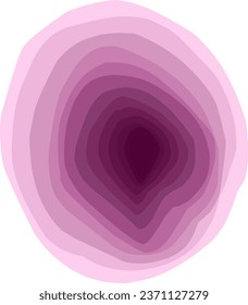 Abstract gradient layered shape, spot, drop. Vector background