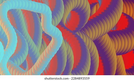 Abstrakter Farbverlauf. Das Layout des Bildschirmschoners, Cover, Poster, Banner, Poster besteht aus glatten, farbigen Linien. Vorlage für Innenarchitektur, kreatives Design und kreative Ideen