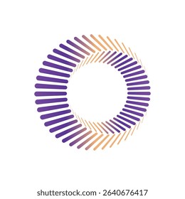 Abstract Gradient Letter O Logo Vector Design.