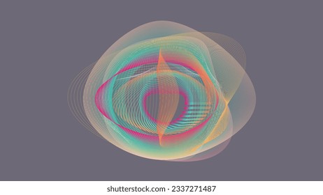 Abstract gradient in light yellow green and ring nebula in the open sky theme background for your creative and interesting project. 