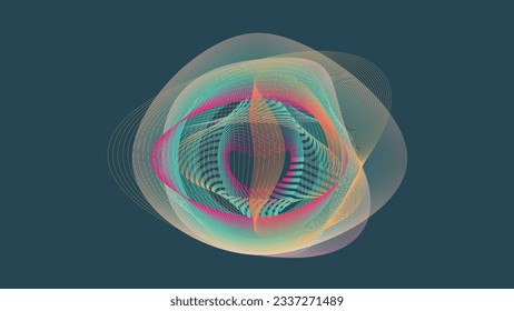 Abstract gradient in light yellow green and ring nebula in the open sky theme background for your creative and interesting project. 