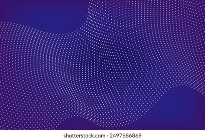 Abstract gradient line wave. Digital frequency equalizer. digital Stylized line art background. Vector