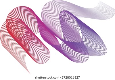 Fondo de cinta de onda de línea de gradiente Abstractas con curvas fluidas suaves y líneas paralelas dinámicas. Este diseño de Vector abstracto moderno es conveniente para los Anuncios, los carteles, los Sitios web, las presentaciones, la marca, los Fondos de pantalla, y los proyectos digitales o impresos creativos.