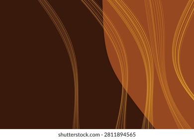 Abstract gradient lines with warm brown and golden hues