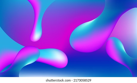 abstract gradient liquid blue and pink background