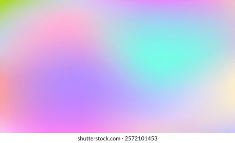 Abstract Gradient. Liquid Card. Iridescent Texture. Pearlescent Background. Digital Fluid. Violet Blur Texture. Soft Concept. Metal Holography Invitation. Blue Abstract Gradient