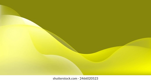 Abstract gradient liquid Yellow and white modern background for concept design, template, poster, brochure, website, flyer, wallpaper. vector illustration	