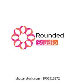 abstract gradient logo design concept, minimalist modern, eps 10