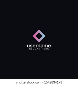 abstract gradient logo vector concept inspiration with simple, minimalist, awesome color, and elegance styles. 