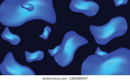 Abstract gradient mash with liquid color shape background, vector art illustration