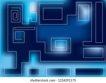 Abstract gradient mesh background. Blurred mesh backdrop. Non-focused colorful gradient texture.