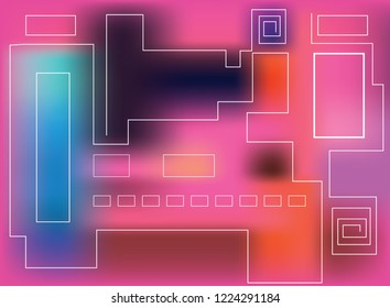 Abstract gradient mesh background. Blurred mesh backdrop. Non-focused colorful gradient texture.