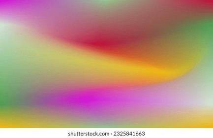 Abstract gradient mesh background. Blurred color wave for design, banner, website. Modern template.  Combination color of purple,yellow,orange and green. 