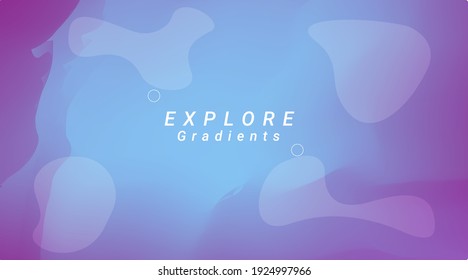 Abstract gradient mesh background in bright rainbow colors. Colorful smooth banner template. Easy editable soft colored vector illustration in EPS10 without transparency.