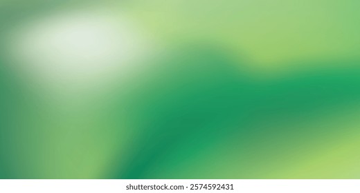 Abstract gradient mesh background in green and yellow colors modern art