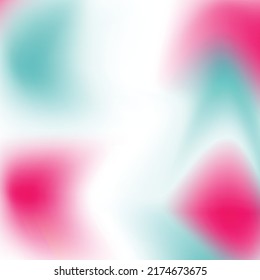 Abstract Gradient Mesh Background, Pastel Colors And Blur. Teal White Red Color Gradiant Background. 
