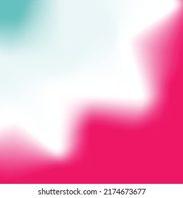 Abstract Gradient Mesh Background, Pastel Colors And Blur. Teal White Red Color Gradiant Background. 
