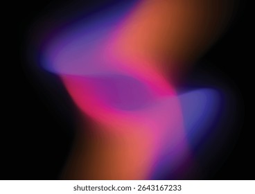 Abstract Gradient Mesh Background with Pink, Purple, Orange, and Blue Colors