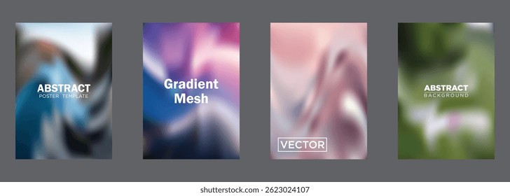 Modelos de vetor de modelos de fundo de malha de gradiente abstrata
