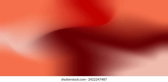 Abstract gradient mesh background. Red liquid swirl gradient design. Vector illustration