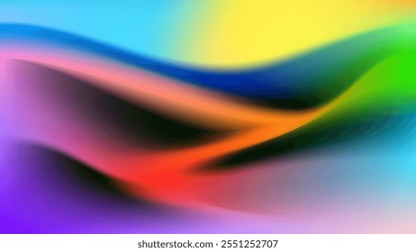 ABSTRACT GRADIENT MESH BACKGROUND SMOOTH LIQUID COLORFUL BLURRED DESIGN VECTOR TEMPLATE GOOD FOR MODERN WEBSITE, WALLPAPER, COVER DESIGN 