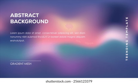 Abstract Gradient Mesh Background Trending Template Design