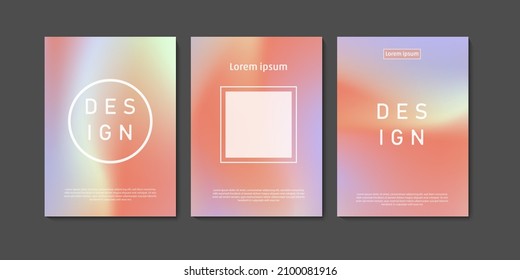 Resumen de la colección de banner de malla de gradiente. fondo de degradado para la decoración de paredes y las impresiones.
